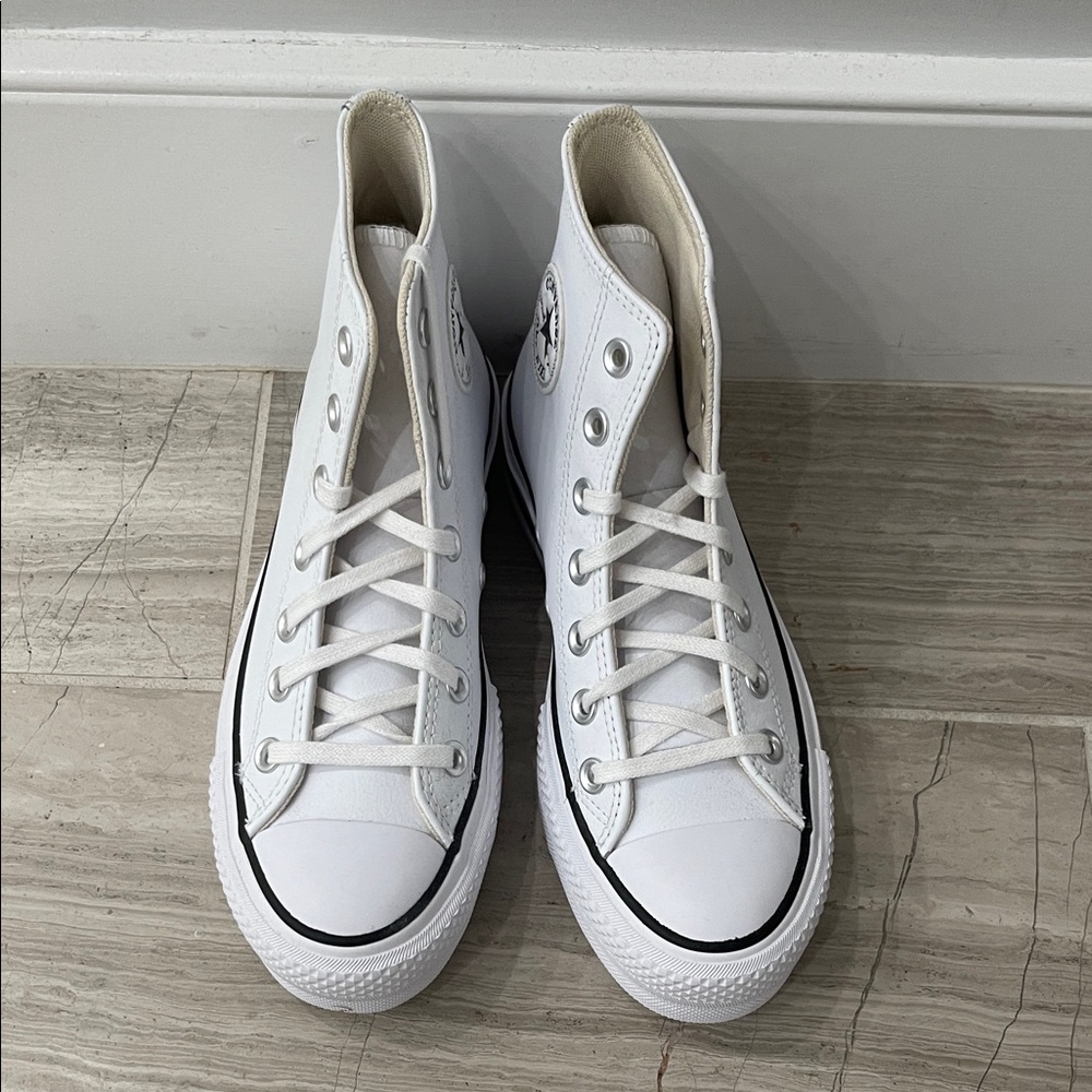 Converse White High-Top Sneakers